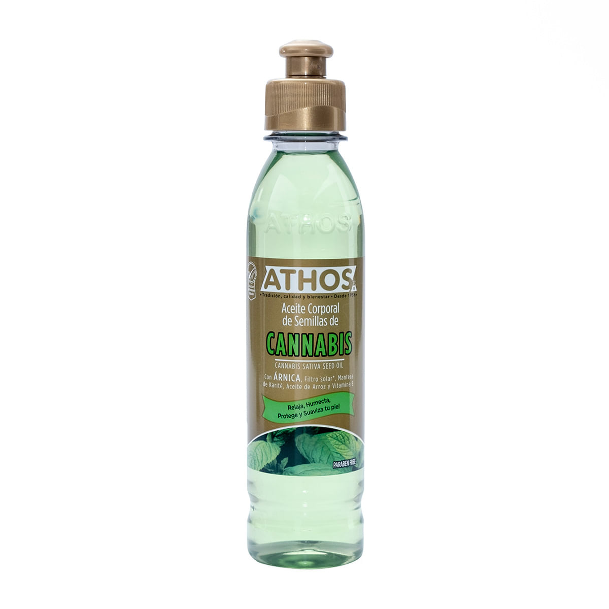 Aceite Corporal De Semillas De Cannabis Athos Frasco X 250 Ml.