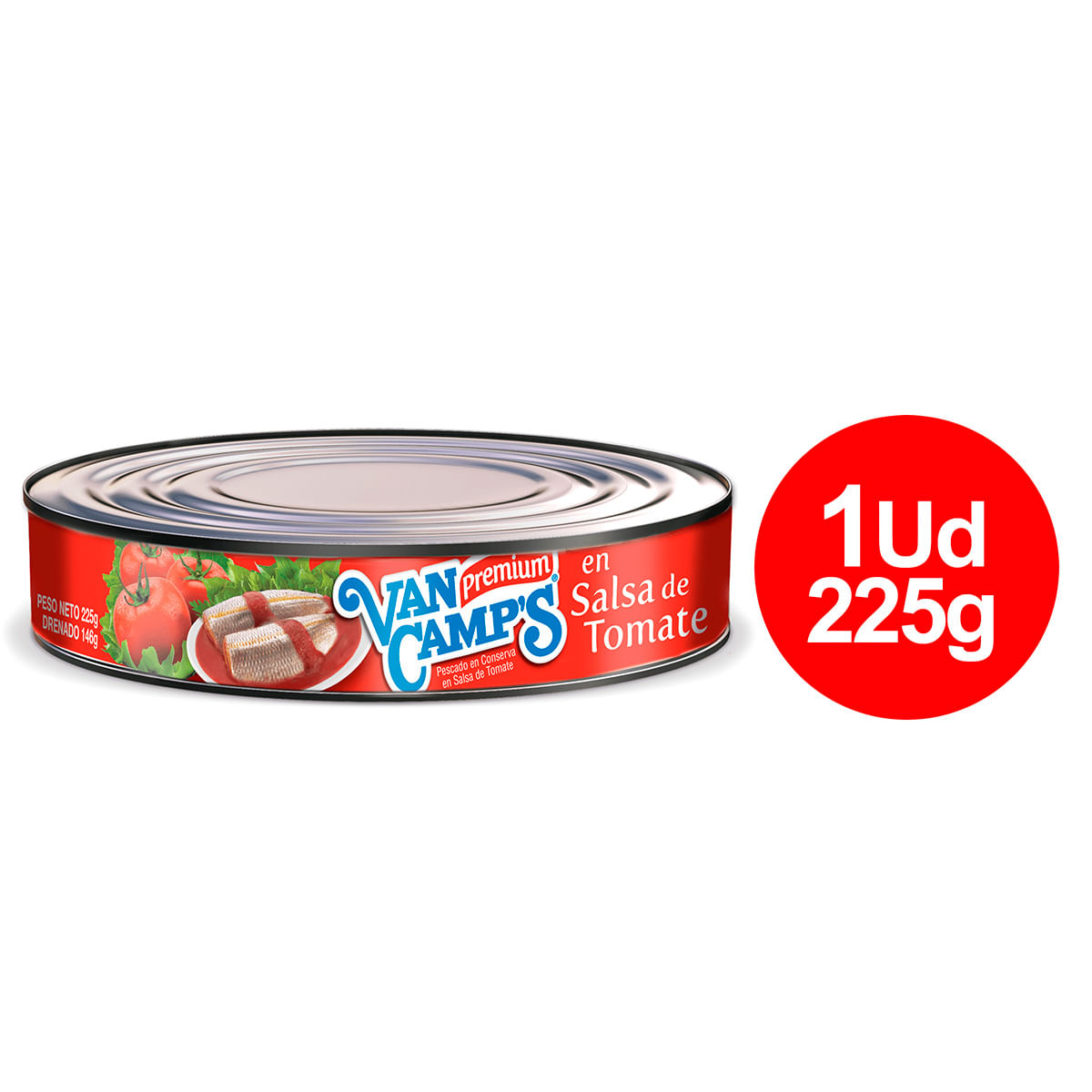 Pescado Van Camps Premium Conserva en Salsa de Tomate Lata x 225 g