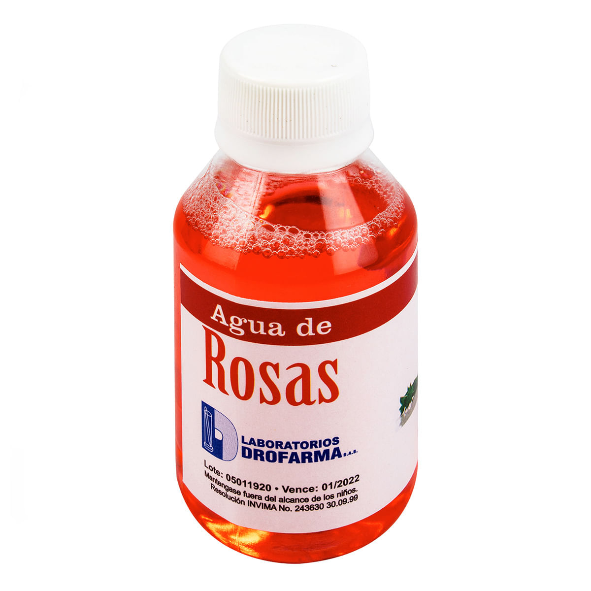 Agua de Rosas Drofarma Frasco x 120 mL.