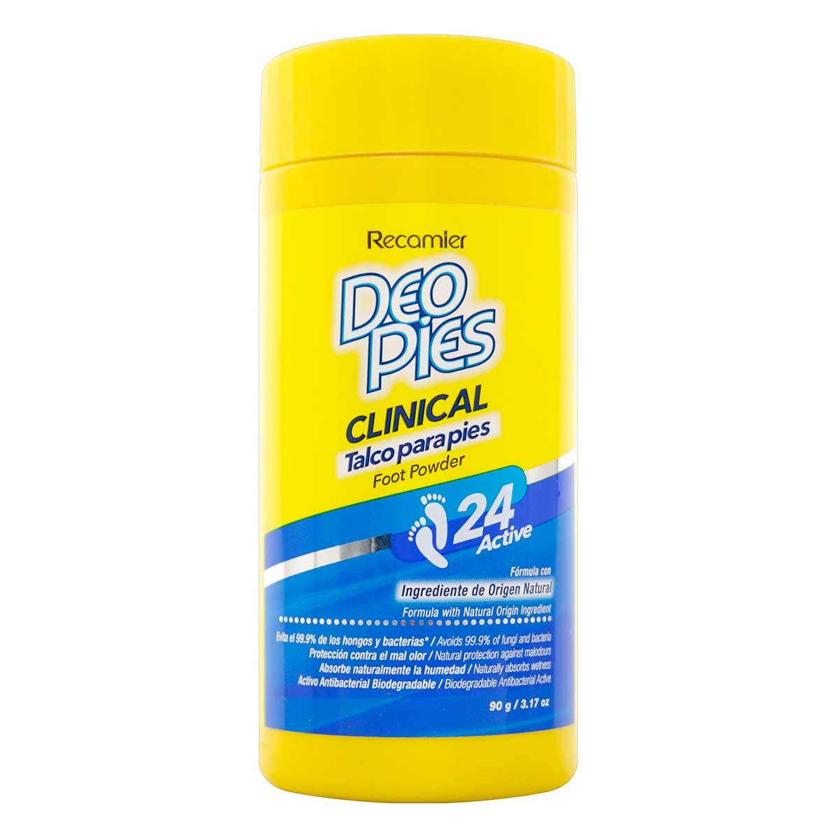 Talco Deo Pies Clinical 24 Active Frasco X 90 G.