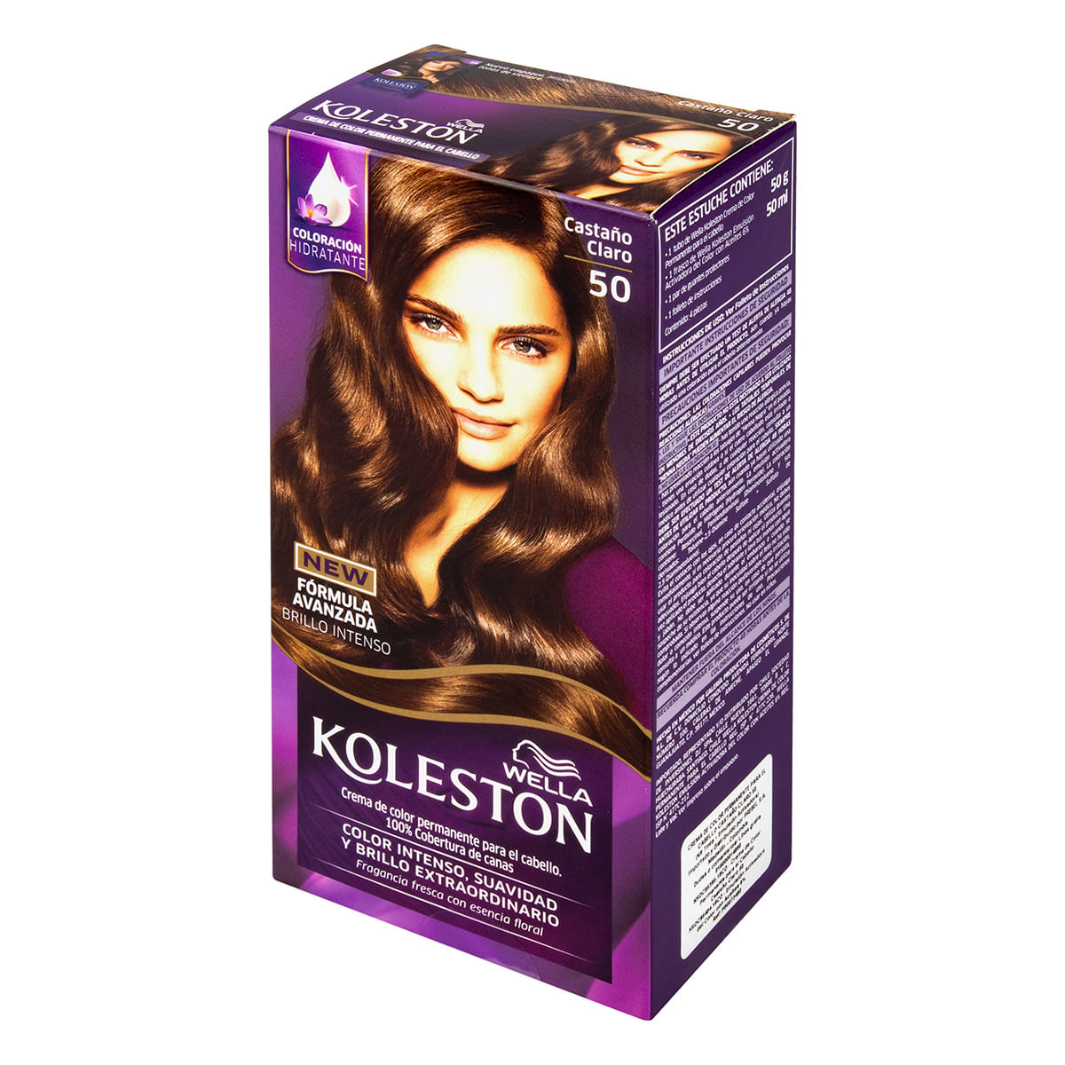 Tinte Permanente Wella Koleston 50 Castaño Claro x Caja.