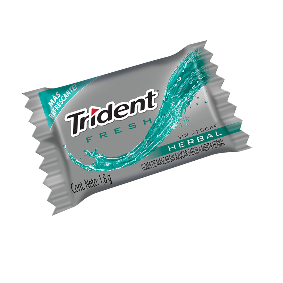 Goma De Mascar Trident Fresh Menta Herbal Caja X 60 Uds.