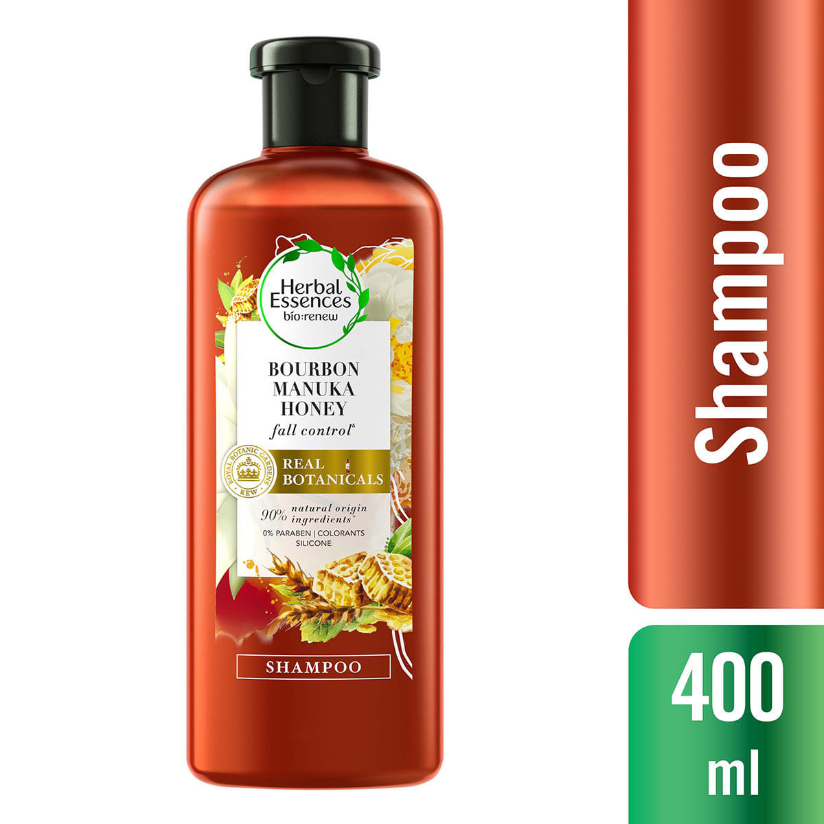 Shampoo Herbal Essences Bourbon Manuka Honey Frasco x 400 mL.