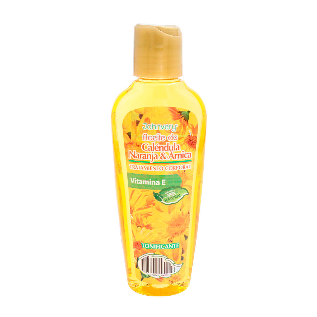Aceite Corporal Johnvery Caléndula - Naranja Y Árnica Frasco X 130 Ml.