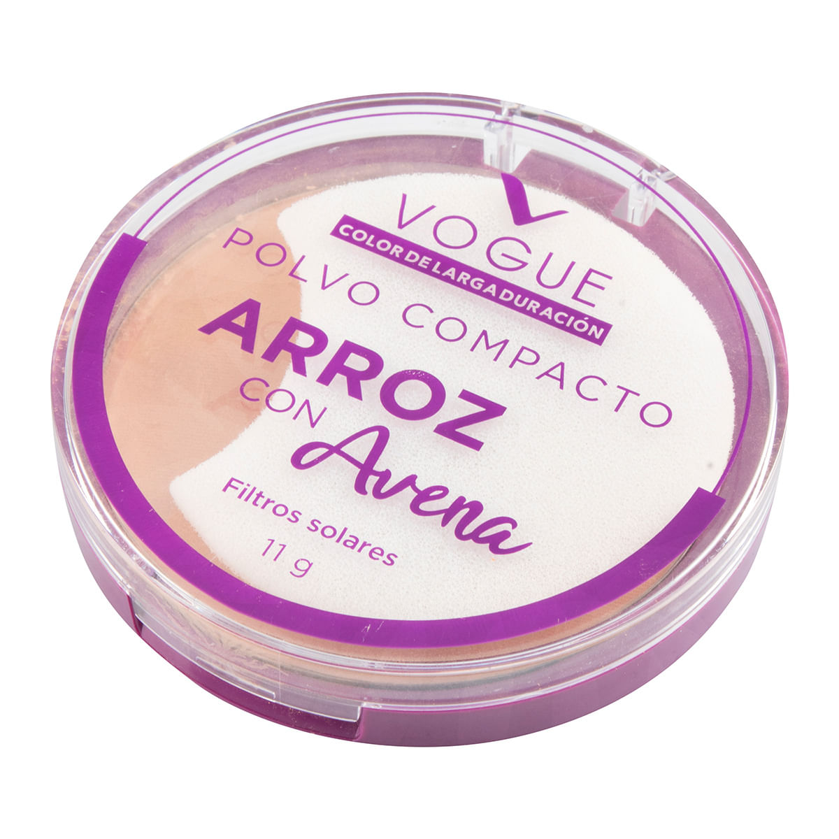 Polvo Compacto Vogue Arroz con Avena Almendra Frasco x 11 g.