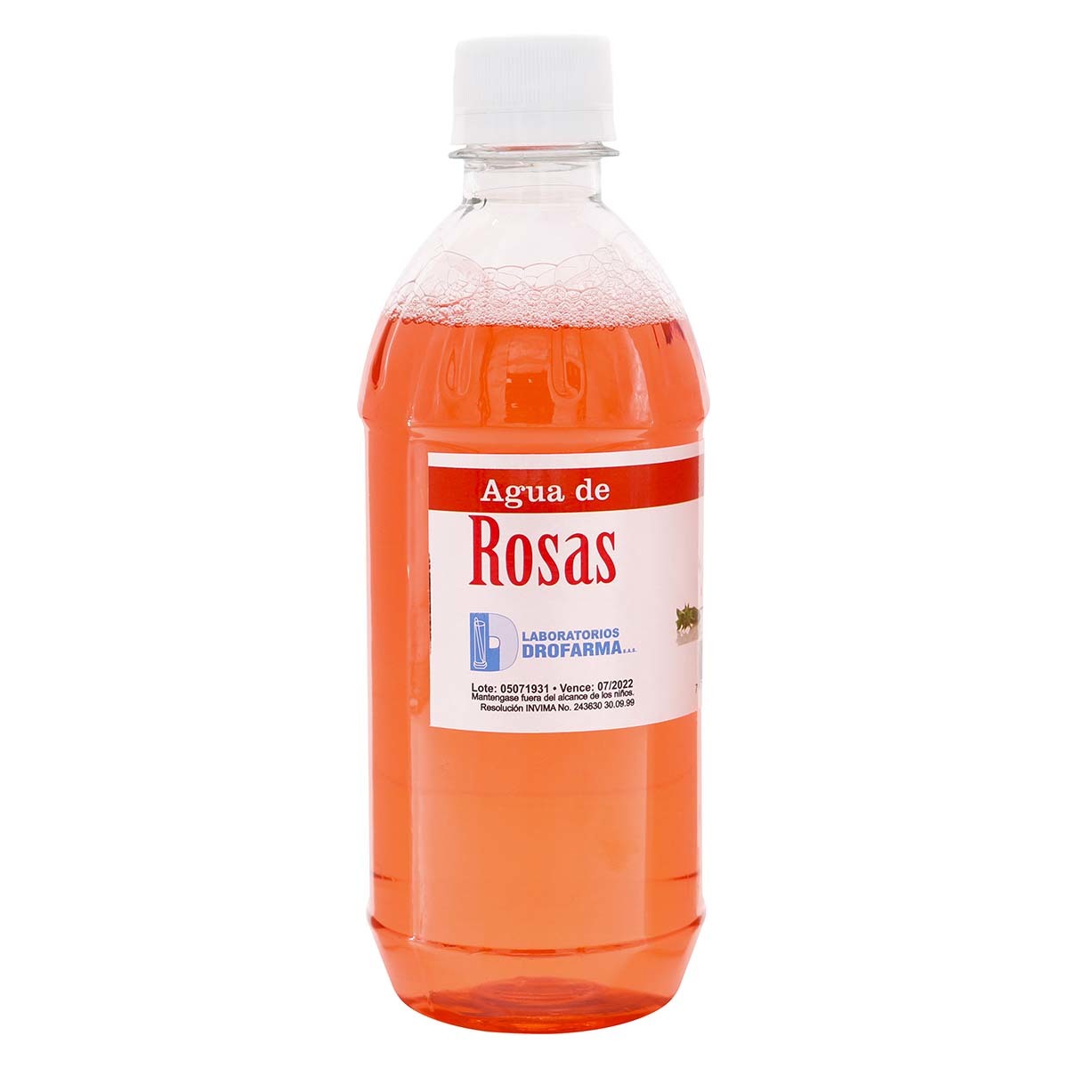 Agua de Rosas Drofarma Frasco x 450 mL.