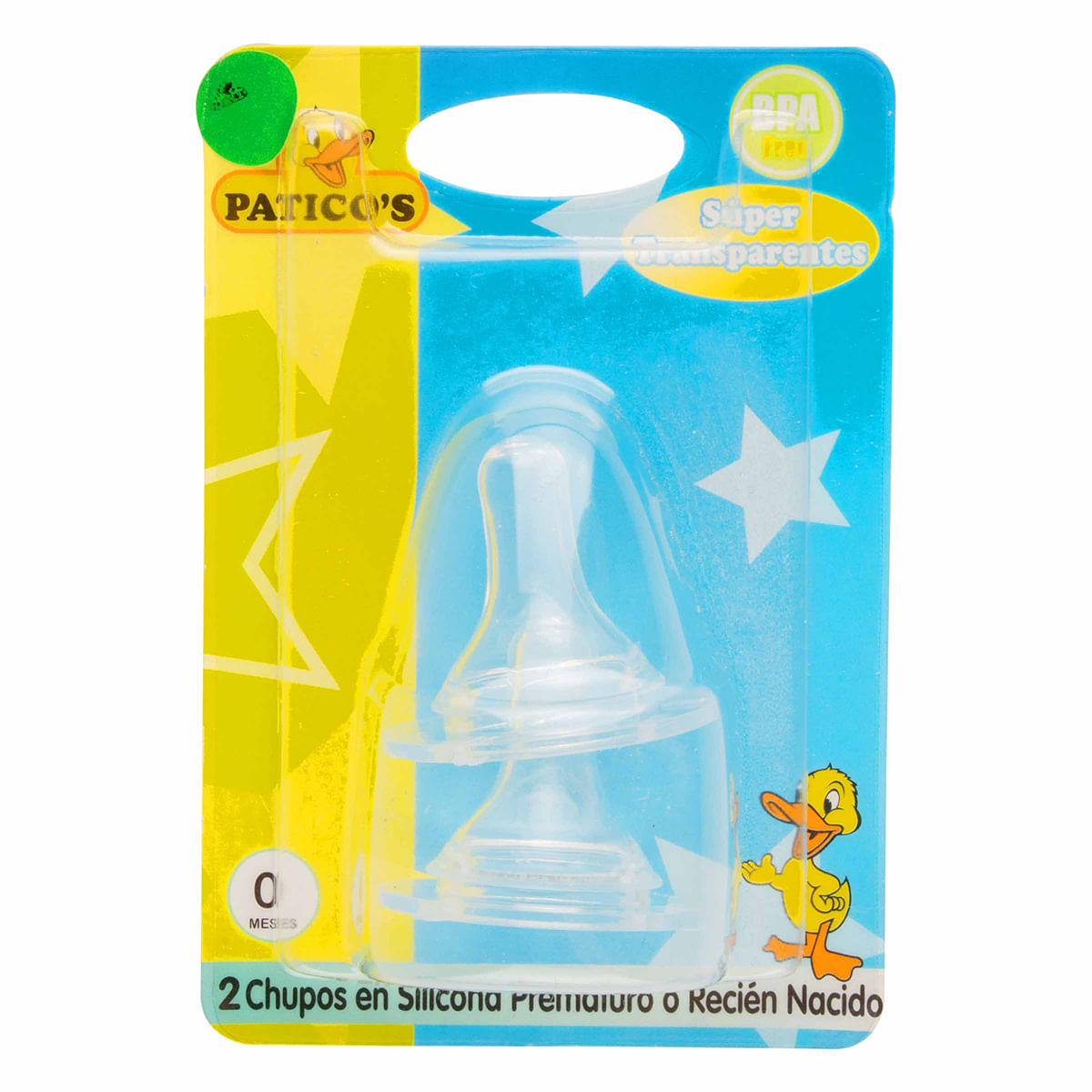 Chupo Paticos Prematuro O Recién Nacido Silicona Blister x 2 Uds