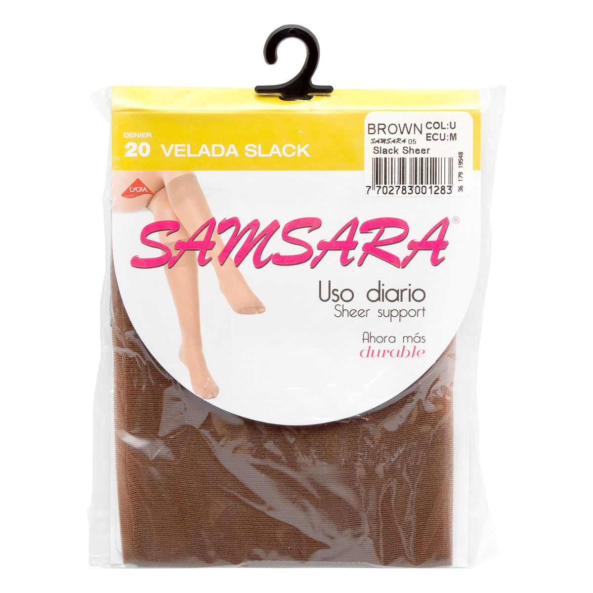 Medias Samsara Slack Brown Talla U Paquete x 1 Ud.