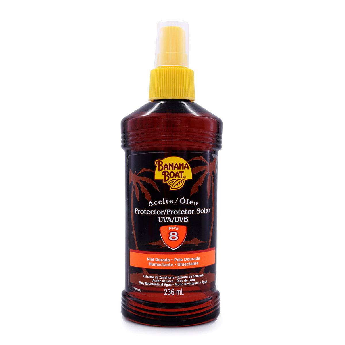 Bronceador Banana Boat Aceite Protector Fps 8 Frasco X 236 Ml.