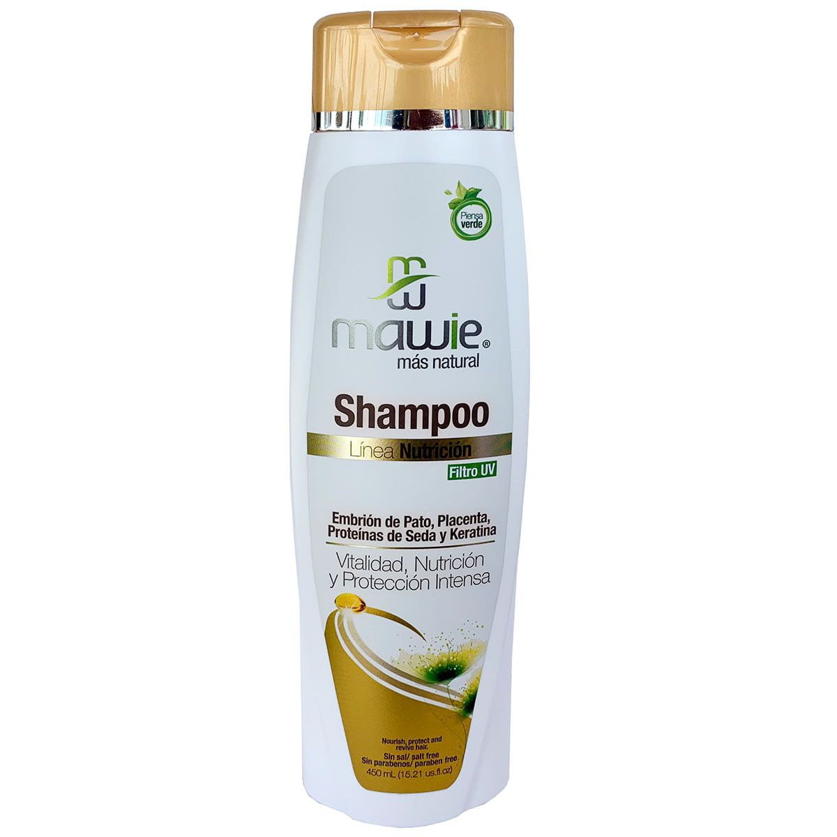 Shampoo Mawie Nutrición Embrión de Pato Frasco x 450 mL.