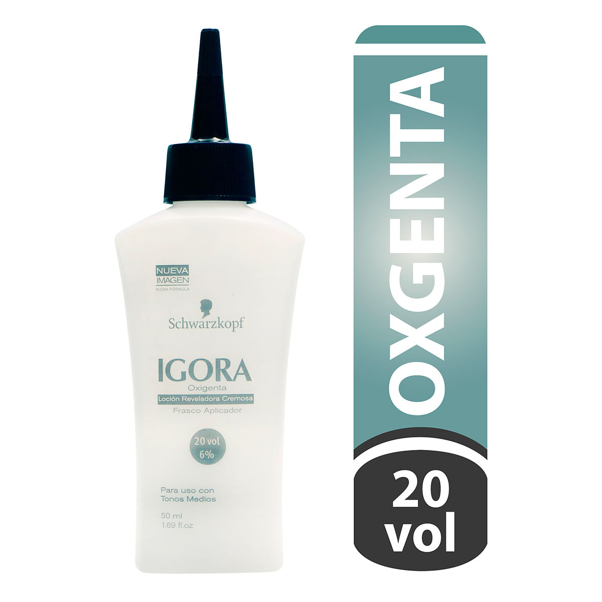 Oxigenta Schwarzkopf Igora Loción Reveladora Cremosa 6% 20 Vol Frasco x 50 mL.