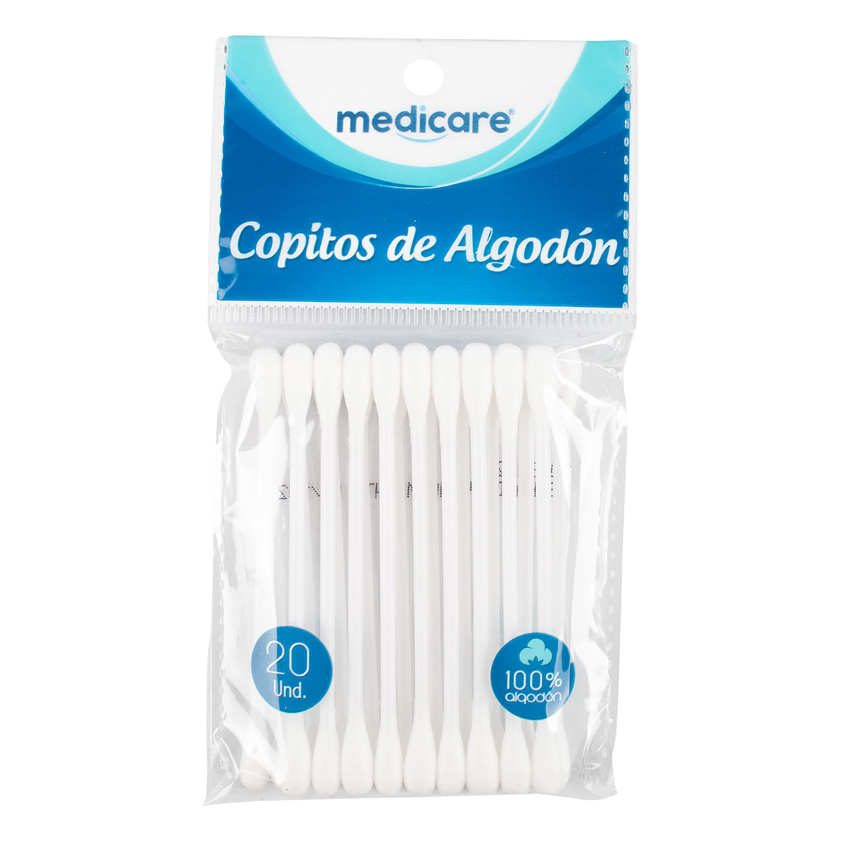 Copitos de Algodón Medicare Paquete x 20 Uds.