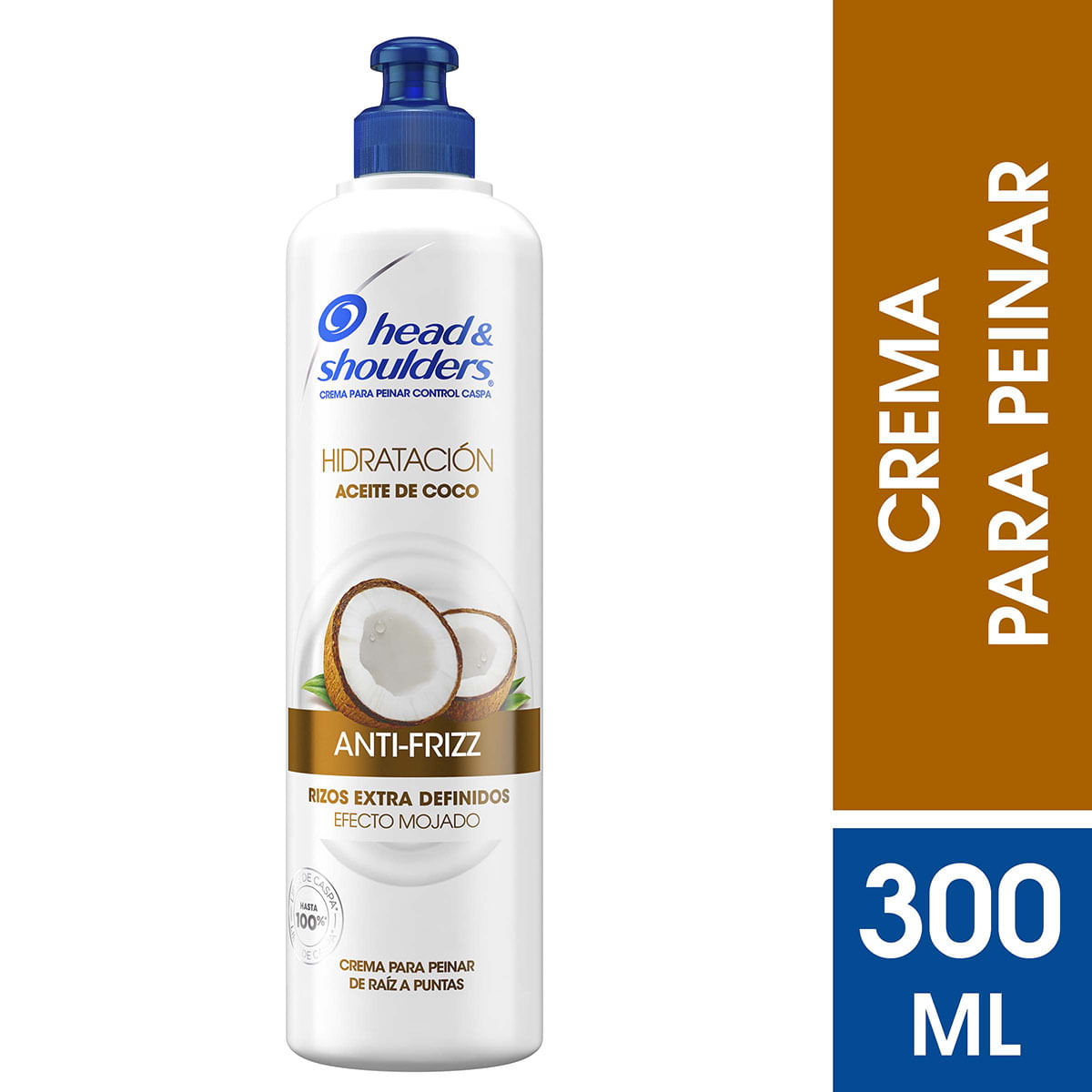 Crema para Peinar Head & Shoulders Hidratación Aceite de Coco Frasco x 300 mL.