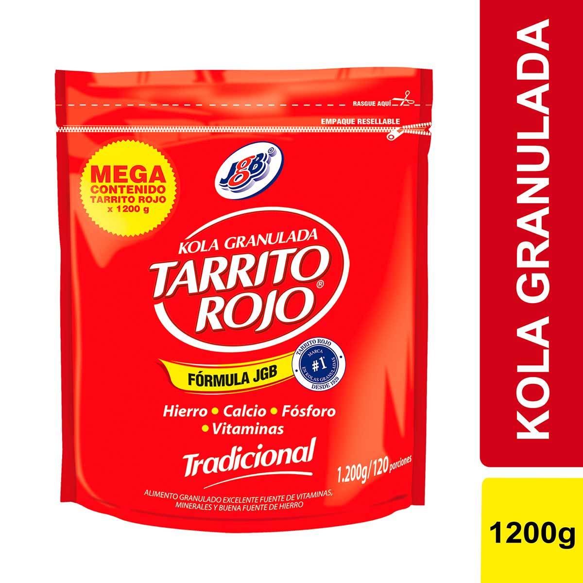 Kola Granulada Jgb Tarrito Rojo Tradicional Doypack Pague 1000 Lleve 1200 G.