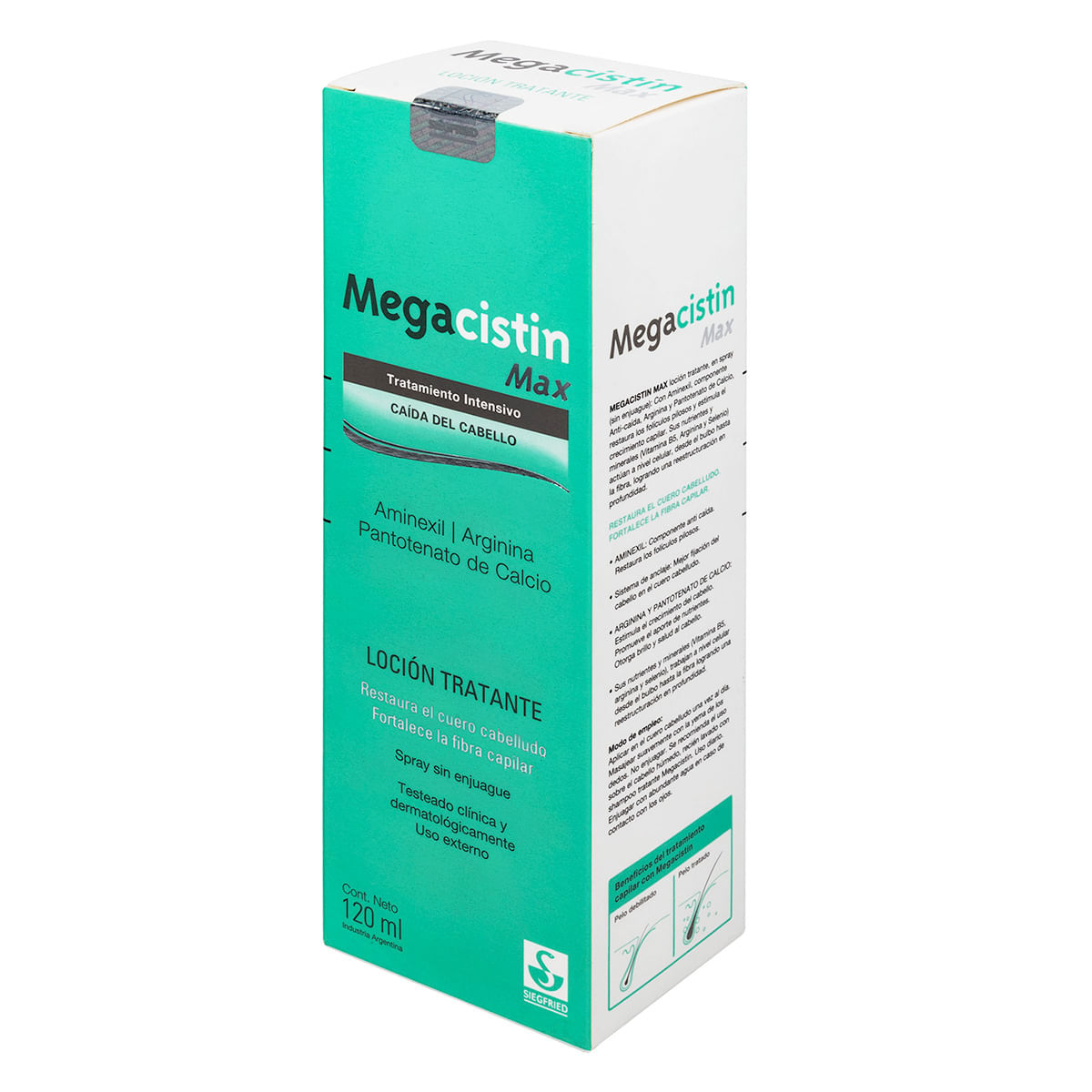 Loción Tratante Megacistin Max Siegfried Frasco X 120 Ml.