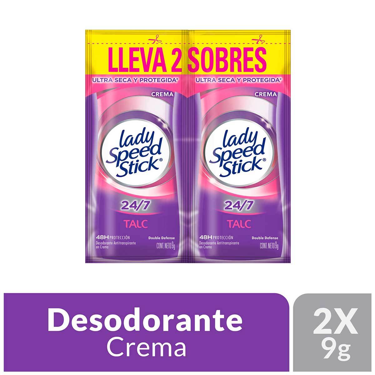 Desodorante Lady Speed Stick Floral Fresh Crema x 18 Duo Sobres x 10 g