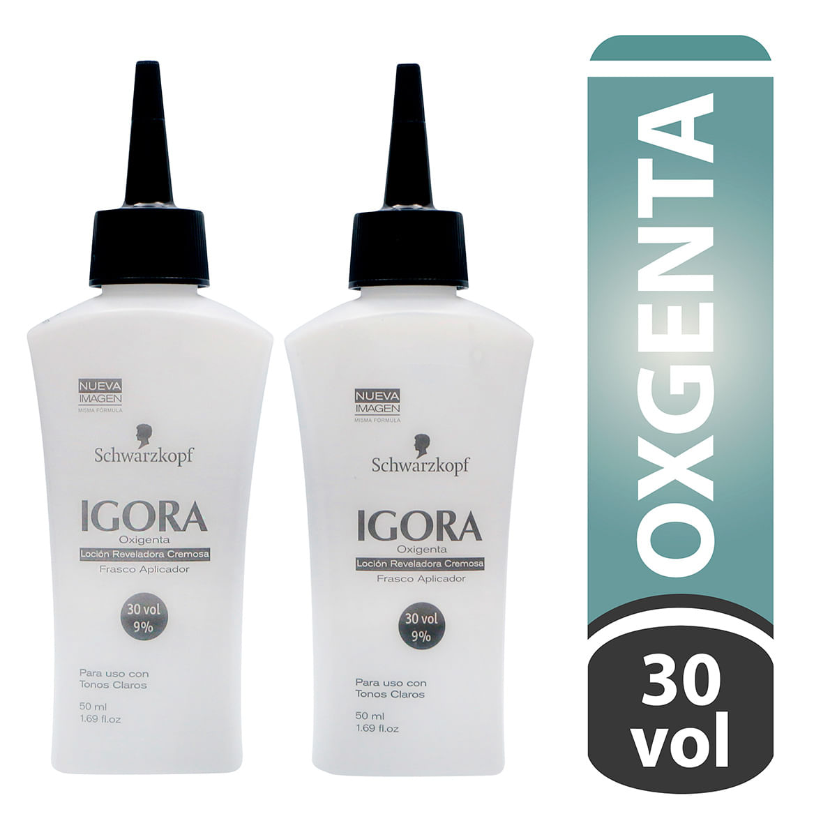 Oxigenta Schwarzkopf Igora Loción Reveladora Cremosa 9% 30 Vol Frasco x 50 mL x 2 Uds Precio Especial.