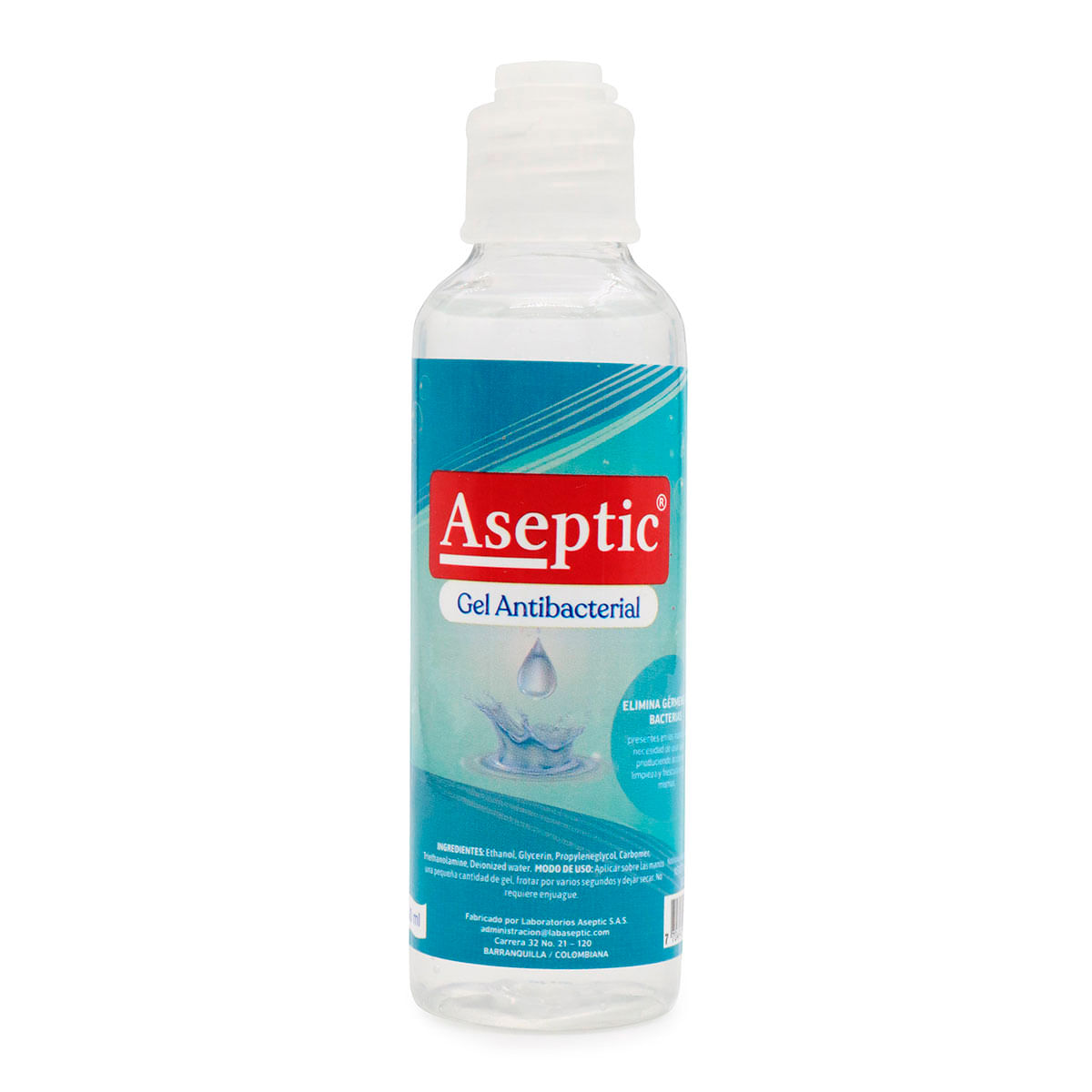 Gel Antibacterial Aseptic Frasco X 60 Ml.