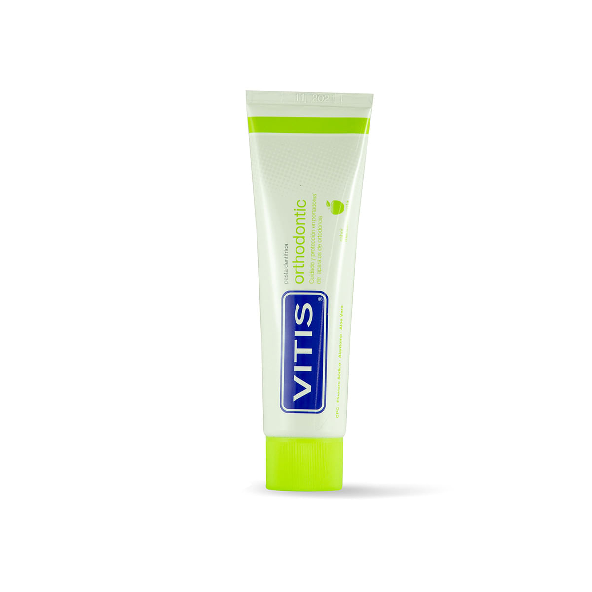 Pasta Dentífrica Vitis Orthodontic Manzana Tubo x 100 mL.