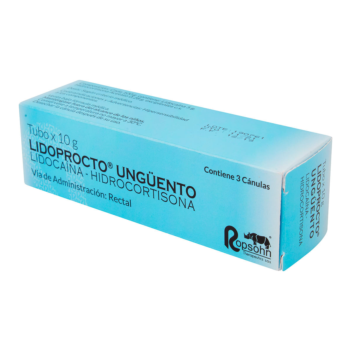Ungüento Lidoprocto Ropsohn Tubo X 10 G.