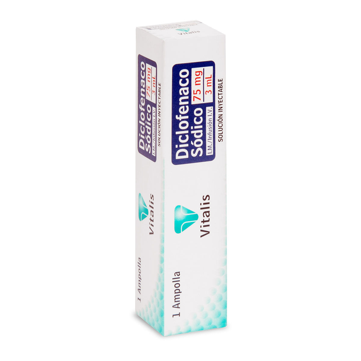 Diclofenaco Sódico Vitalis 75 Mg / 3 Ml Caja X 1 Ampolla.