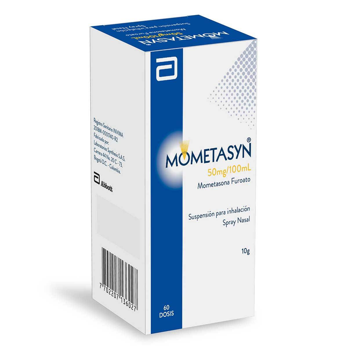 Spray Nasal Mometasyn 0.05% Pediátrico Synthesis Frasco X 10 G.