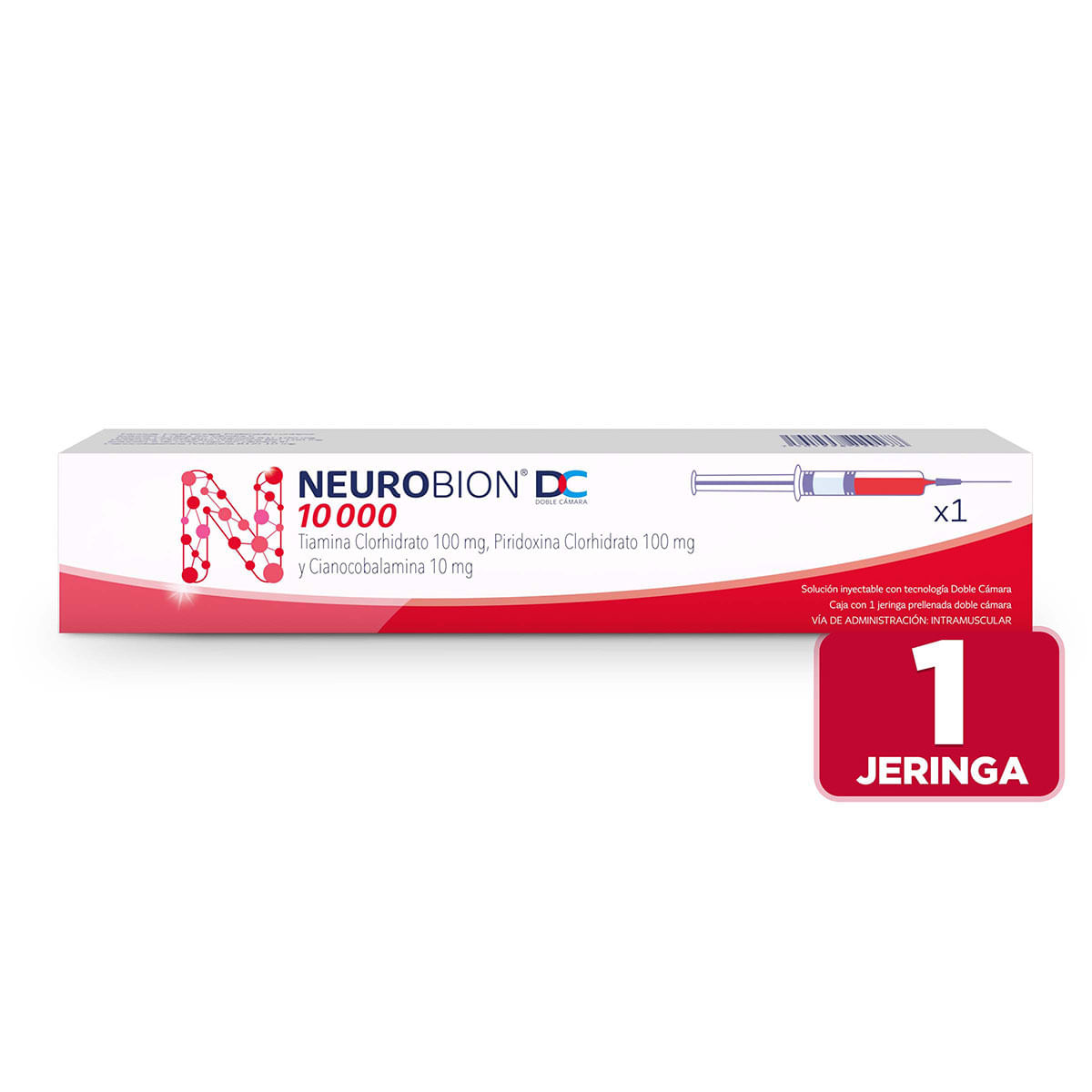 Solución Inyectable Neurobión Dc 10000 Merck Caja X 1 Jeringa Prellenada.