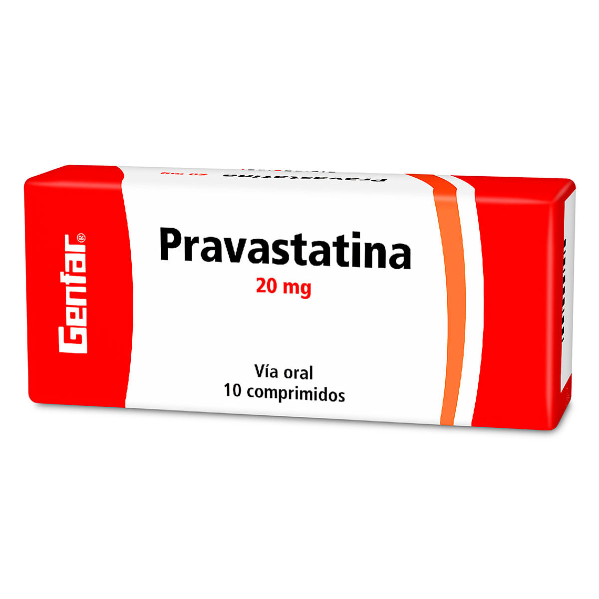 Pravastatina 20 Mg Genfar Caja X 10 Comprimidos.