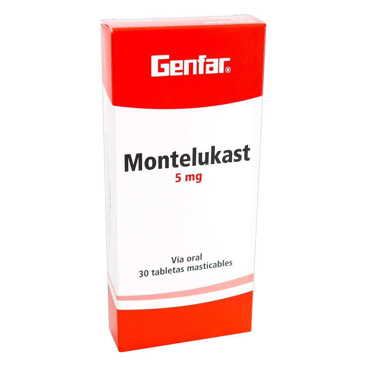 Montelukast 5 Mg Genfar Caja X 30 Tabletas.