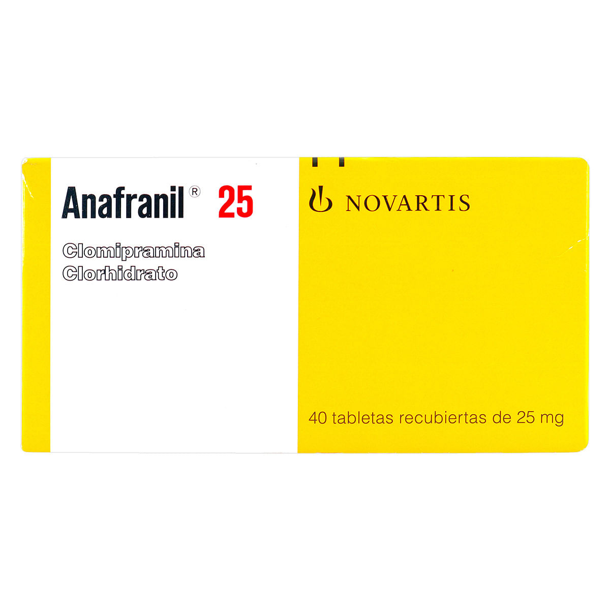 Anafranil 25 Mg Novartis Caja X 40 Grageas.