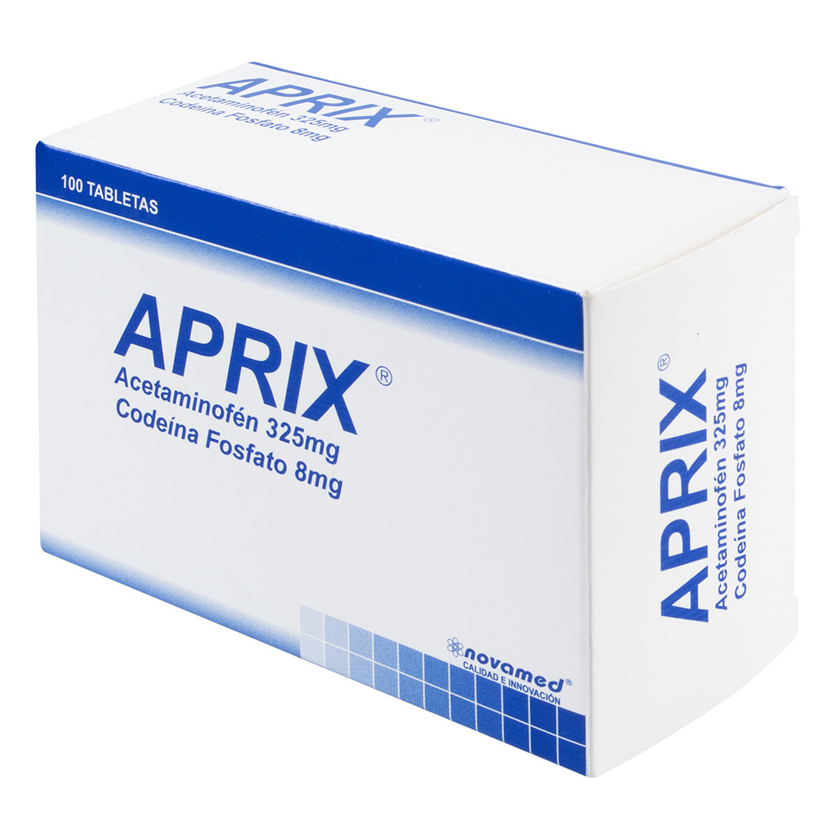 Aprix 325 Mg/8 Mg Novamed Caja X 100 Tabletas.