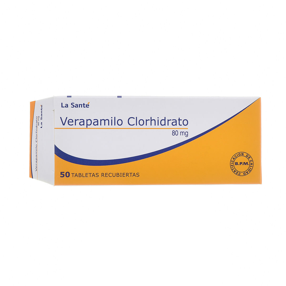 Verapamilo Clorhidrato 80 Mg La Santé Caja X 50 Tabletas Recubiertas.