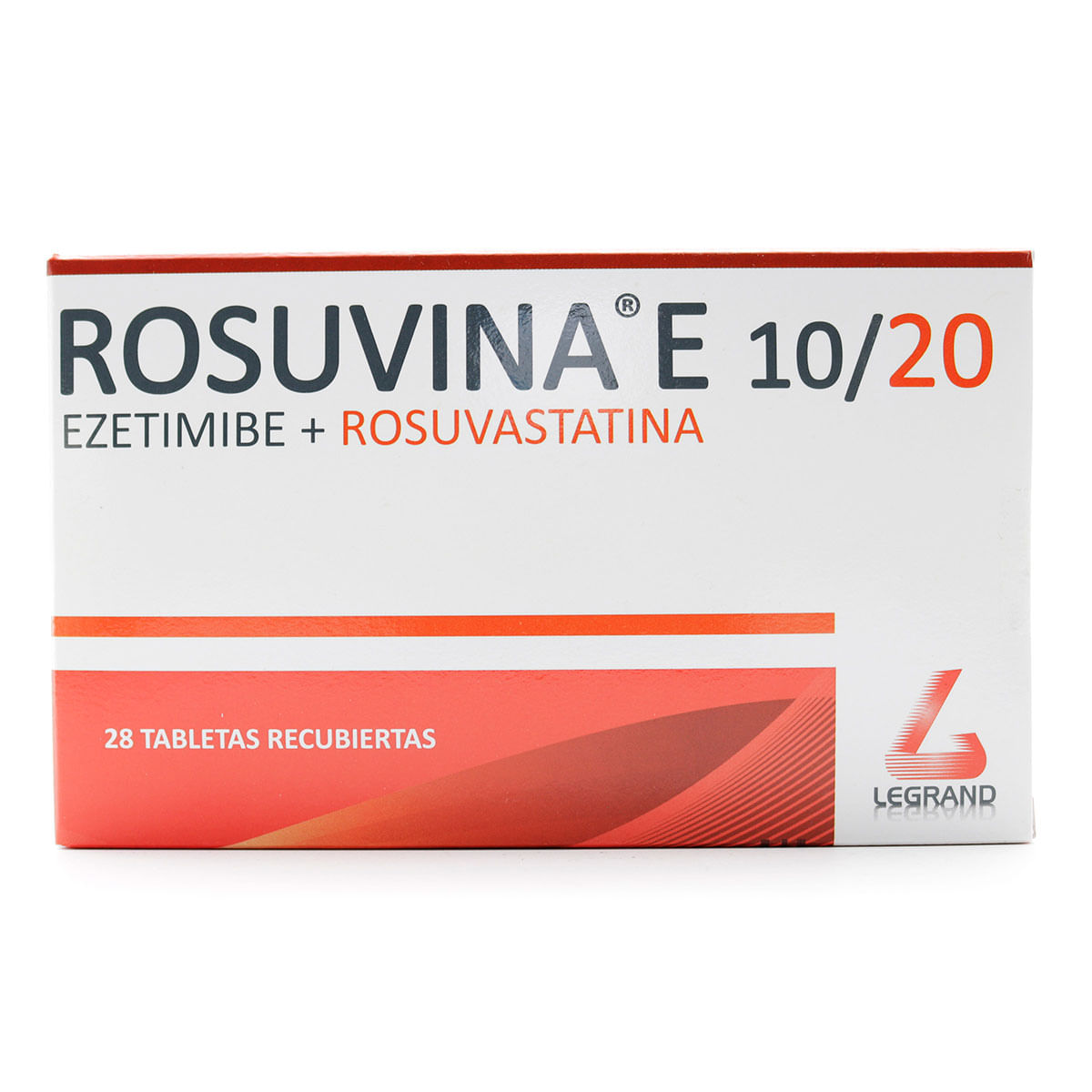 Rosuvina E 10/20 Mg Legrand Caja X 28 Tabletas Recubiertas.