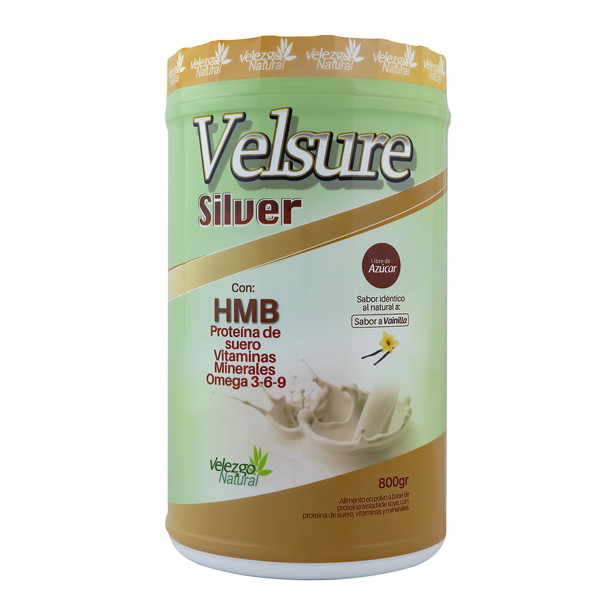 Alimento Velsure Silver Vainilla Polvo Tarro x 800 g