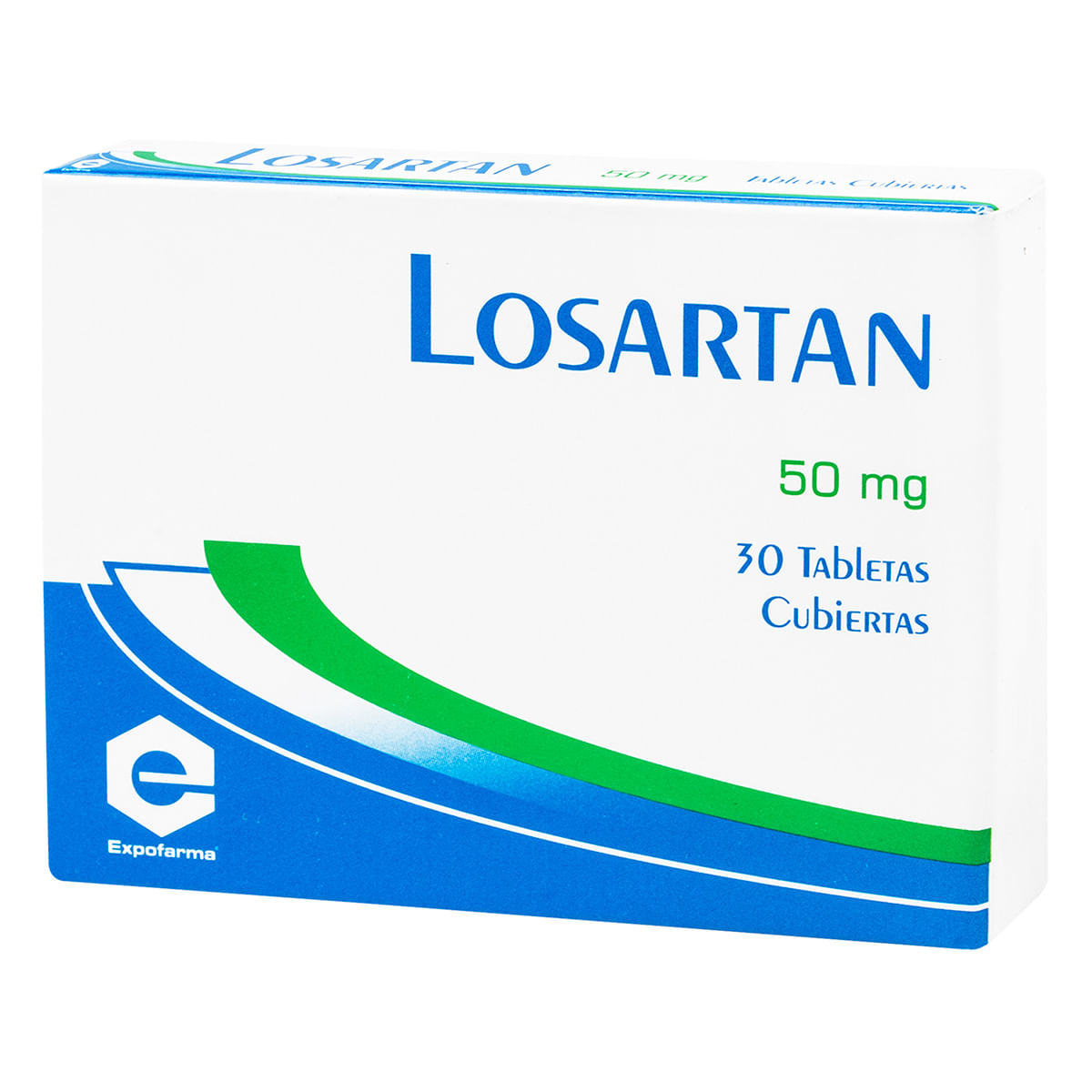 Losartan 50 Mg Expofarma Caja X 30 Tabletas Cubiertas.