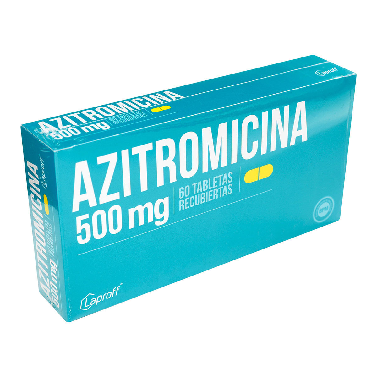Azitromicina 500 mg Laproff x 60 Tabletas Recubiertas