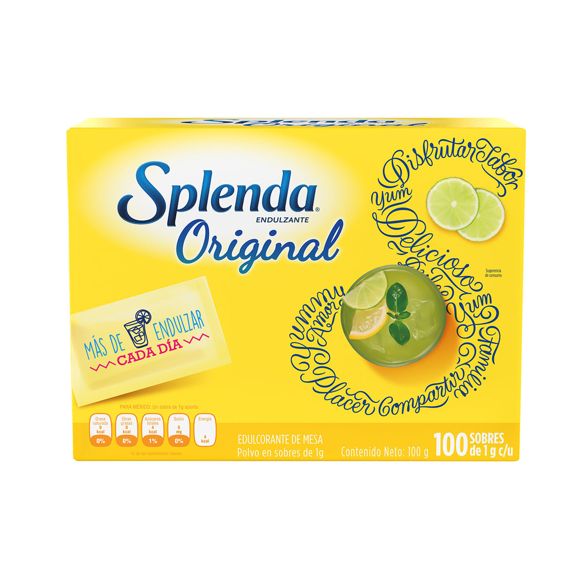 Endulzante Splenda Original Sobre X 1 G Caja X 100 Uds.
