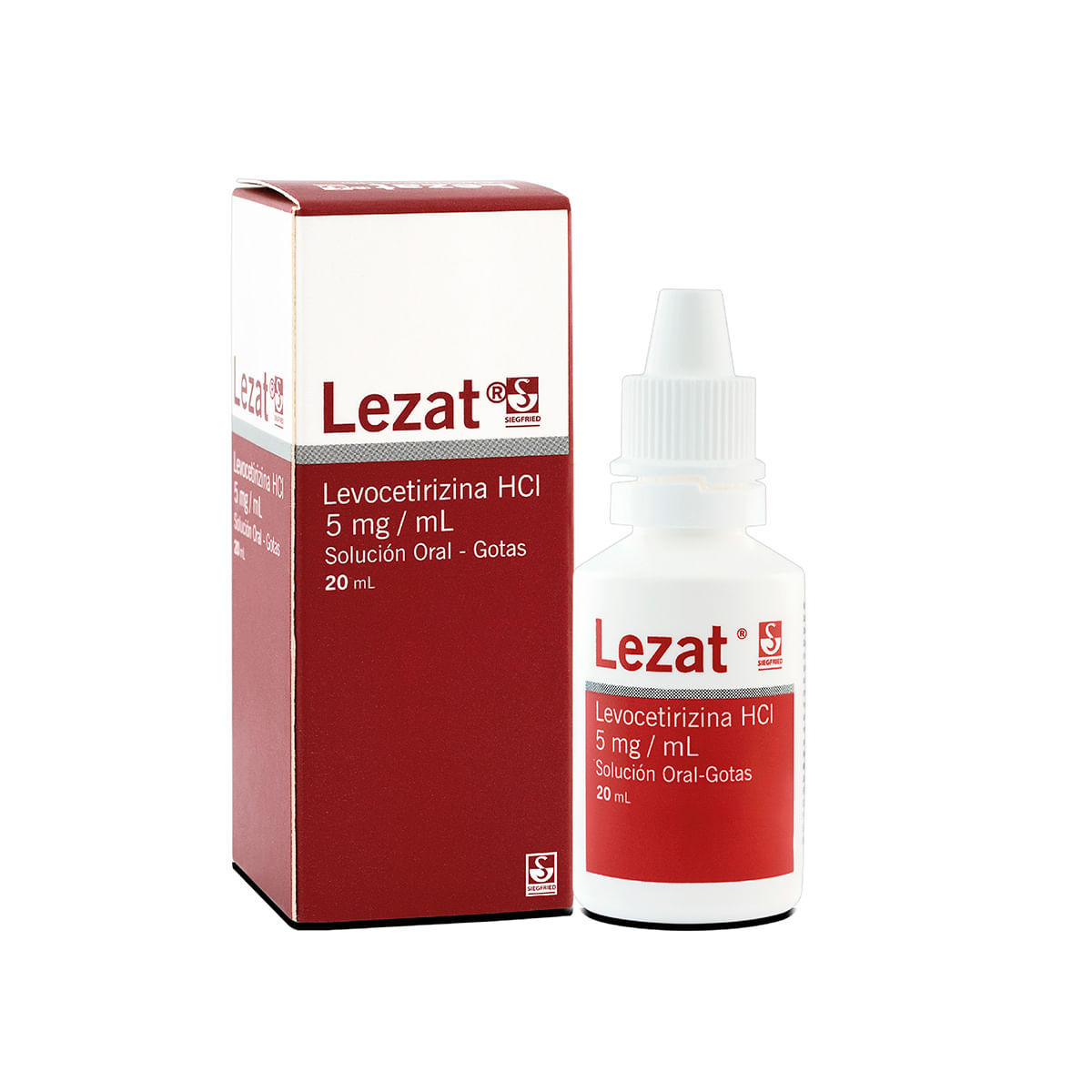 Solución Oral Lezat 5 Mg/Ml Siegfried Gotas Frasco X 20 Ml.
