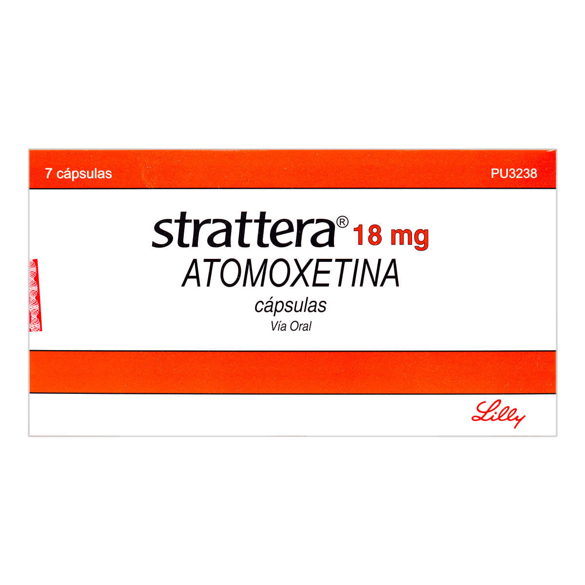 Strattera 18 Mg Lilly Caja X 7 Cápsulas.
