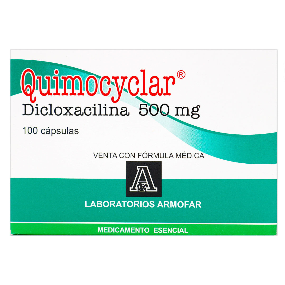 Quimocyclar 500 Mg Armofar Caja X 100 Cápsulas.