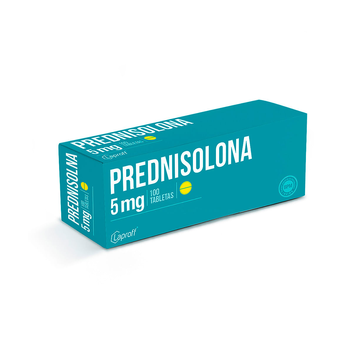 Prednisolona 5 Mg Laproff Caja X 100 Tabletas.