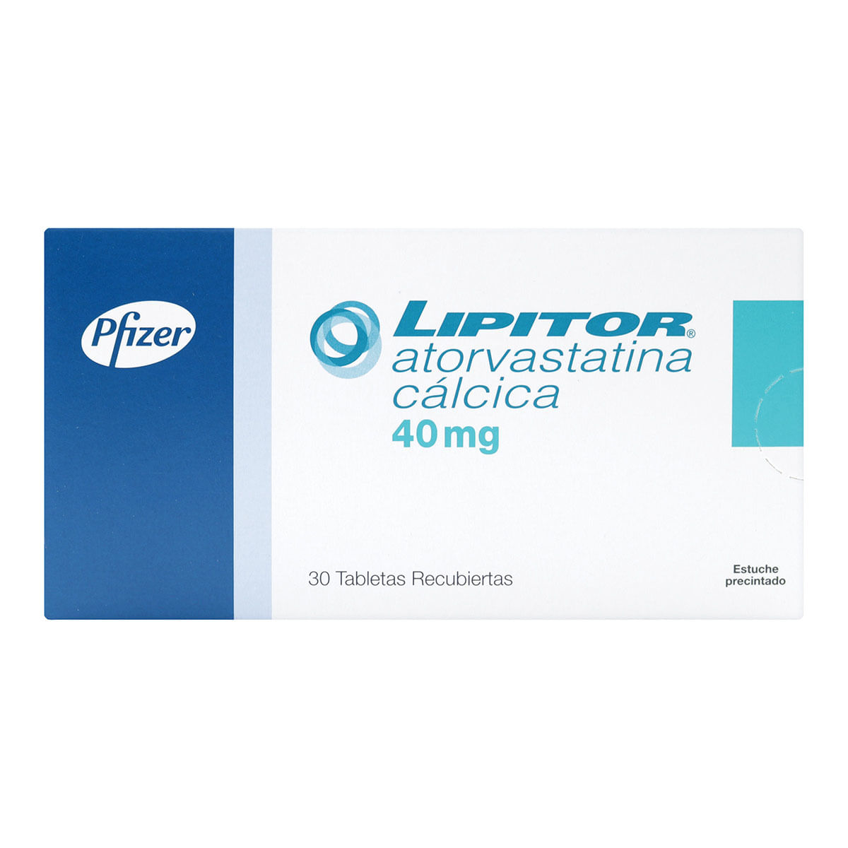 Lipitor 40 Mg Pfizer Caja X 30 Tabletas Recubiertas.