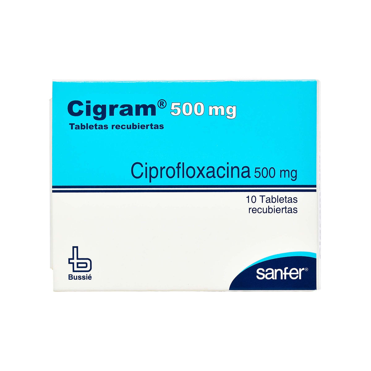Cigram 500 Mg Bussié Caja X 10 Tabletas Recubiertas.