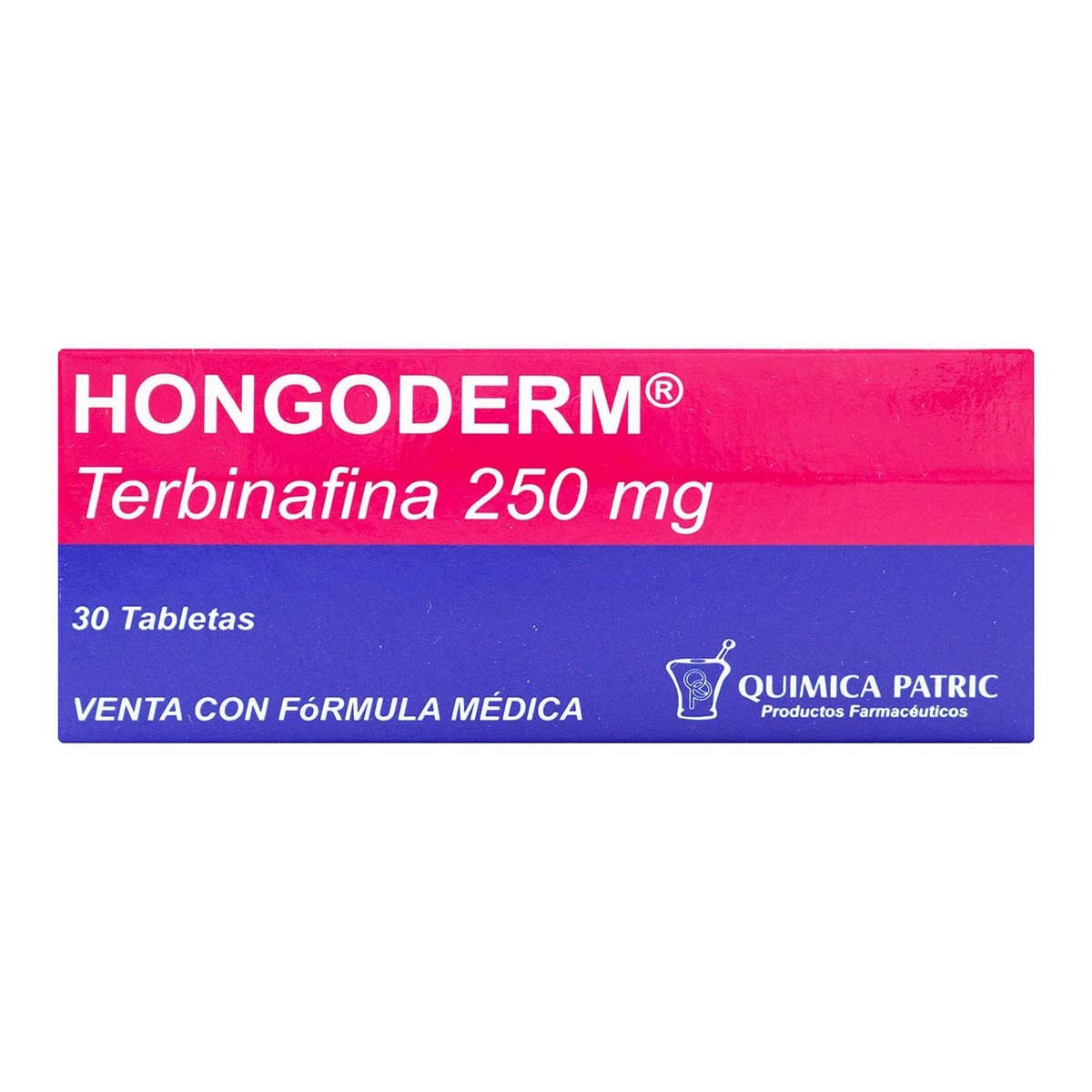 Hongoderm 250 Mg Química Patric Caja X 30 Tabletas.