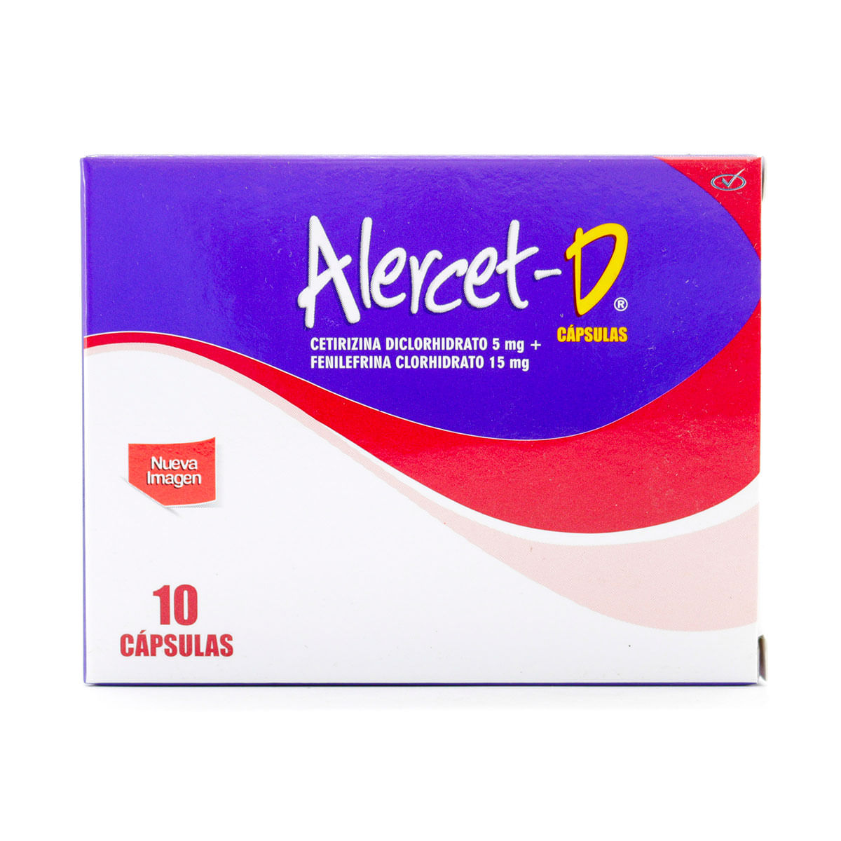 Alercet-D 5 Mg/15 Mg Procaps Caja X 10 Cápsulas.