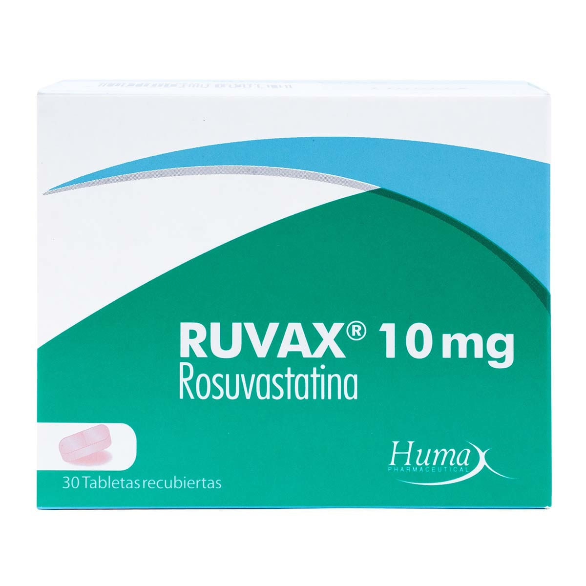 Ruvax 10 Mg Humax Caja X 30 Tabletas Recubiertas.