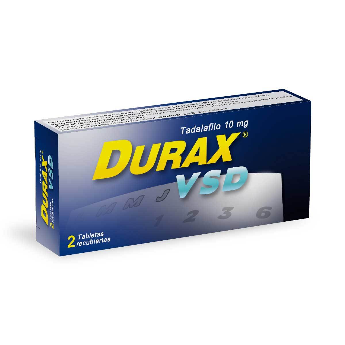 Durax Vsd 10 Mg Lafrancol Caja X 2 Tabletas Recubiertas.