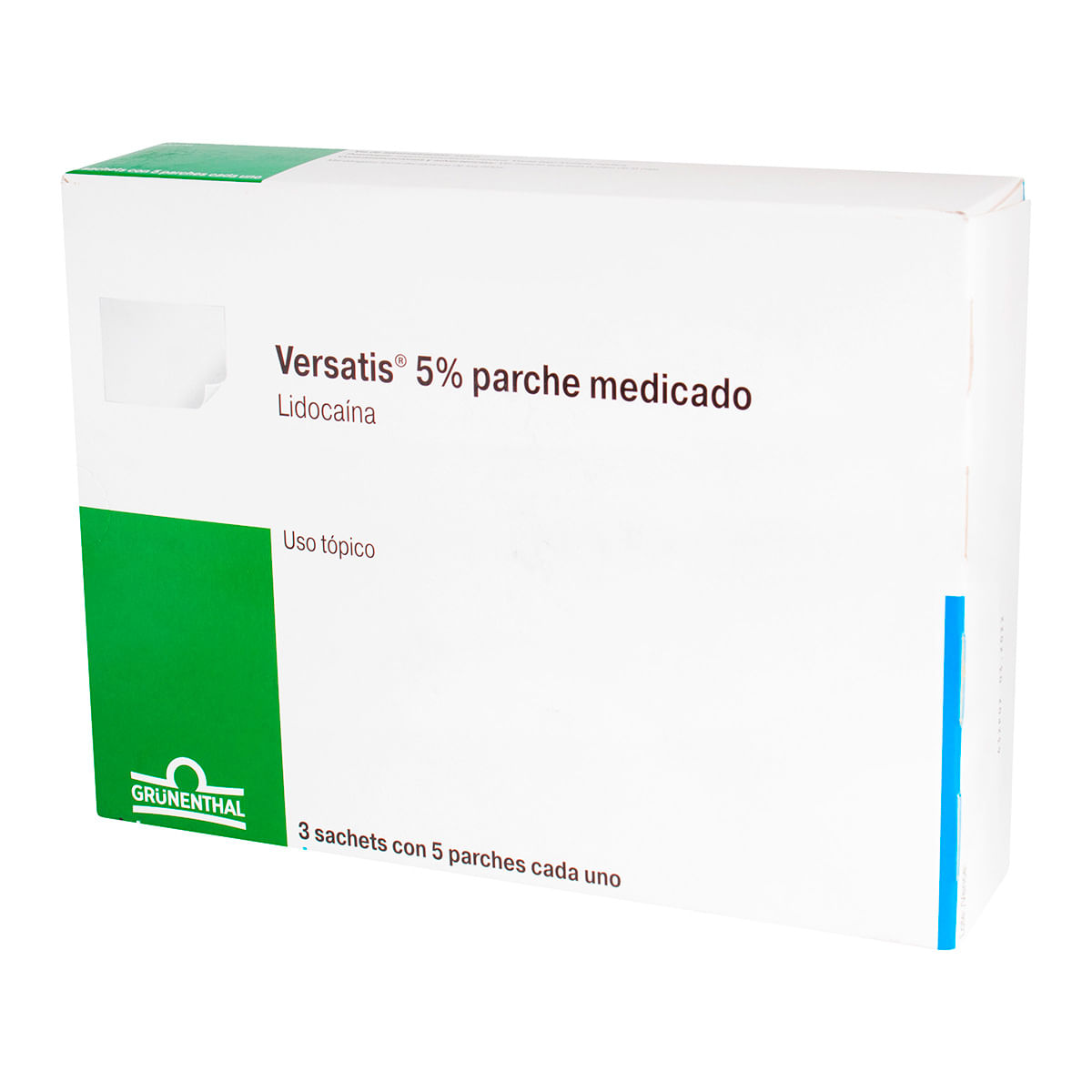 Parche Medicado Versatis 5% Grunenthal Caja X 15 Uds.