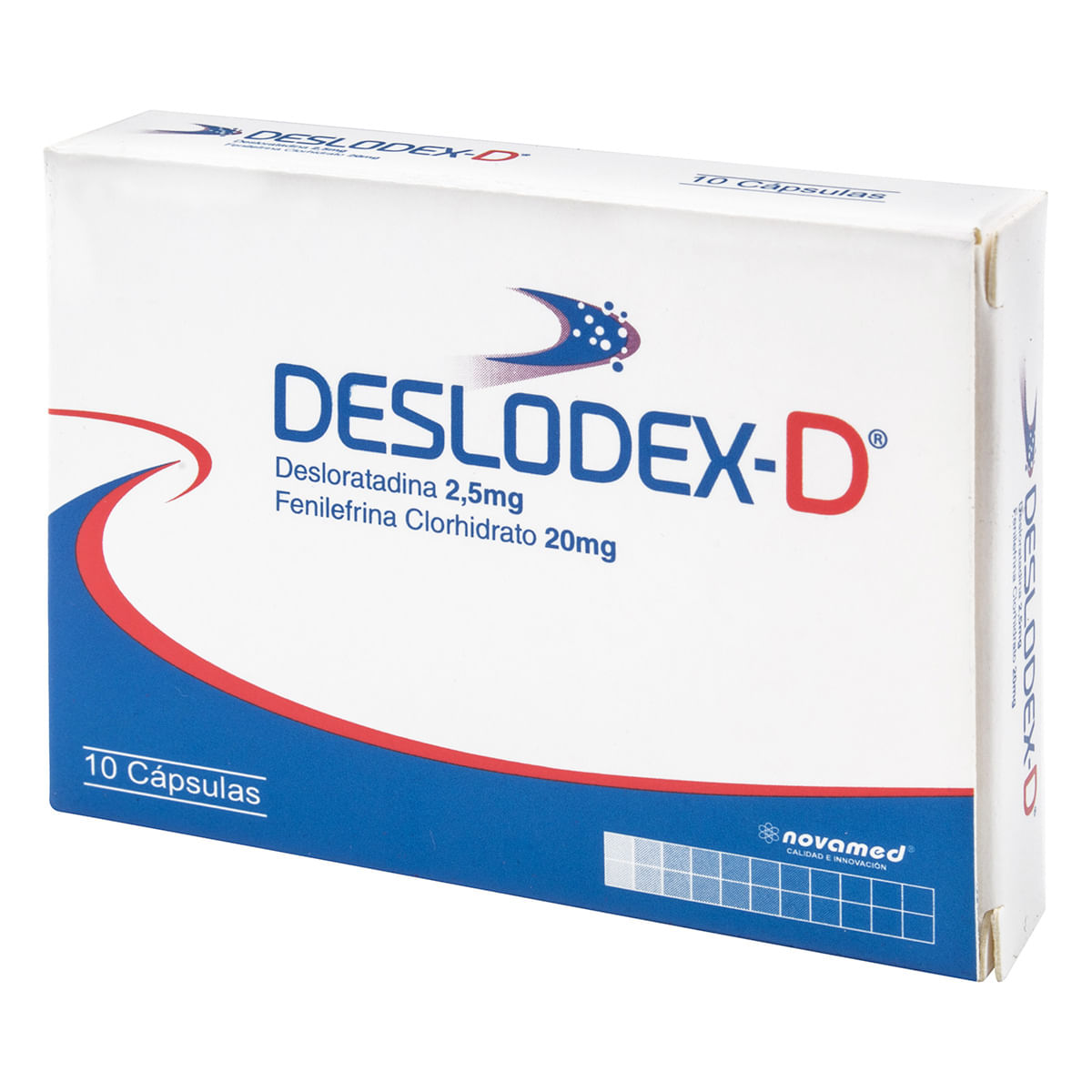 Deslodex D 2.5 Mg/20 Mg Novamed Caja X 10 Cápsulas.