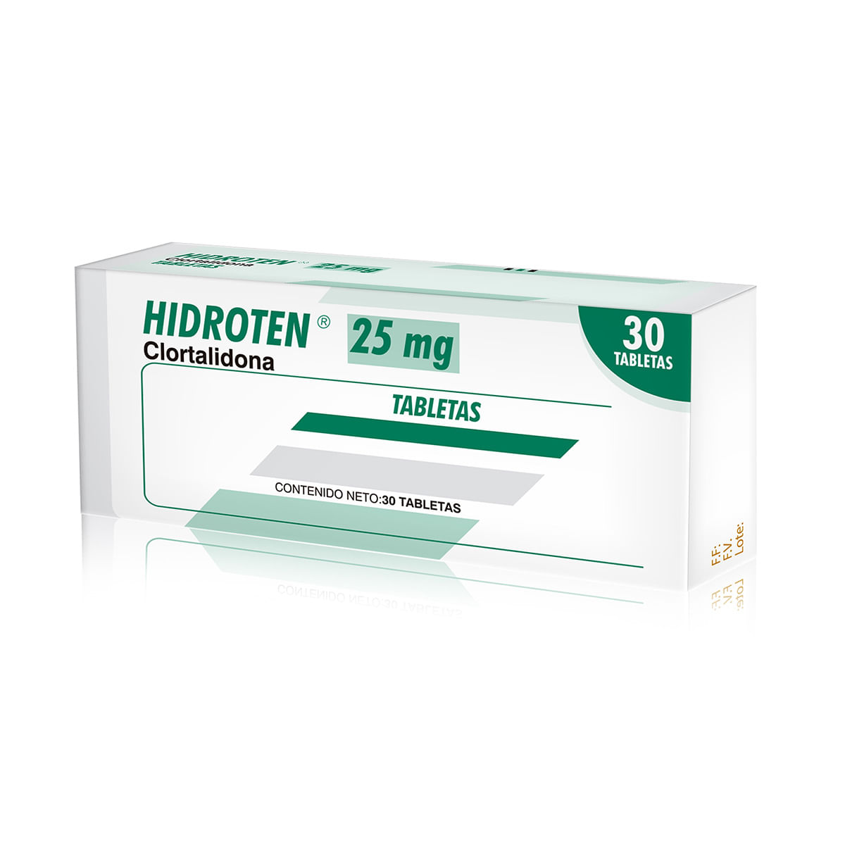 Hidroten 25 Mg Caja X 30 Tabletas.